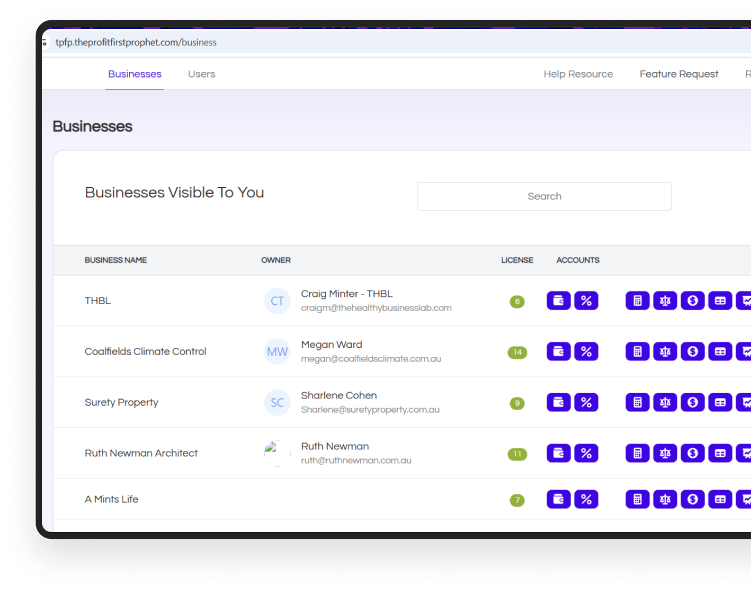 users details window
